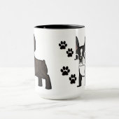 Tasse der französischen Bulldogge (Zentrum)