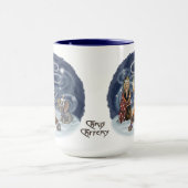 Tasse der Freunde von Santa Chris & Wilbur (Zentrum)