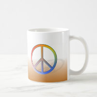 Tasse der Friedenssymbol