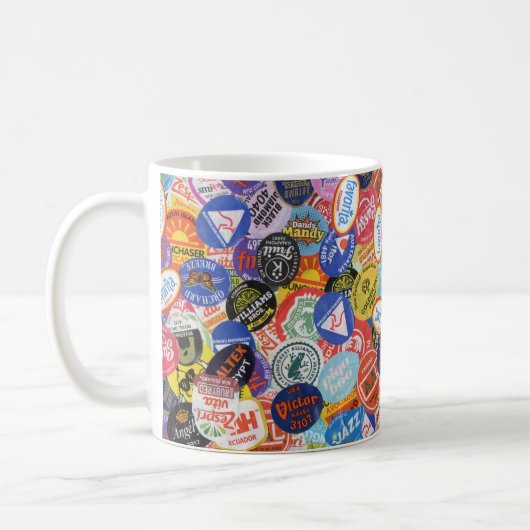 Tasse der Fruchtsticker-Montage (Links)