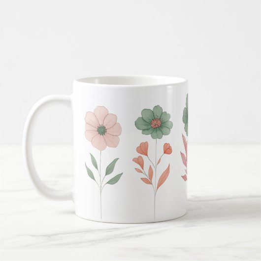 Tasse der Frühjahrs-Blume (Links)