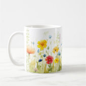 Tasse der Frühjahrs-Wildblumen (Links)