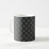Tasse der Funky Circles, dunkelgrau (Vorderseite Links)