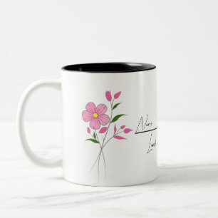 Tasse der Geburtmonate Blume Personalisiert mit je