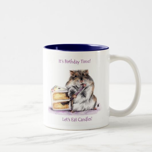 Tasse der Geburtstags-Zeit-(Hamster) (Rechts)