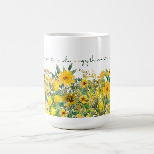 Tasse der gelben Blüte "Mindful Blooms" (Mittel)