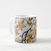 Tasse der gelben Herbstblätter (Vorderseite Links)