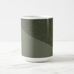 Tasse der geschwungenen Moosgrün