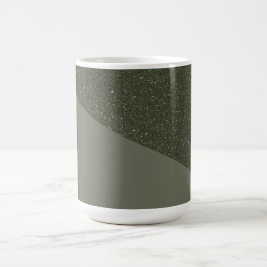 Tasse der geschwungenen Moosgrün (Mittel)