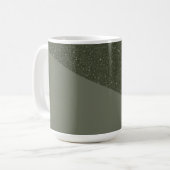 Tasse der geschwungenen Moosgrün (Vorderseite Links)