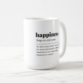 Tasse der Glücksdefinition (VorderseiteRechts)