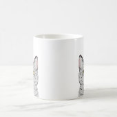 Tasse der grauen Katze - niedliche Tasse (Mittel)