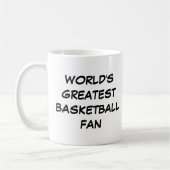 Tasse "Der größte Basketballfan der Welt" (Links)