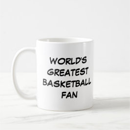 Tasse "Der größte Basketballfan der Welt"