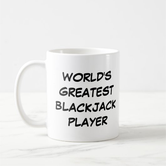 Tasse "Der größte Blackjack-Spieler der Welt" (Links)