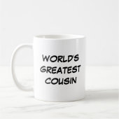 Tasse "Der größte Cousin der Welt" (Links)