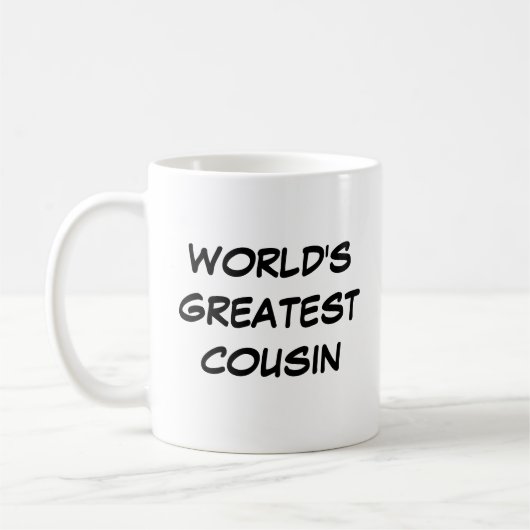 Tasse "Der größte Cousin der Welt" (Links)
