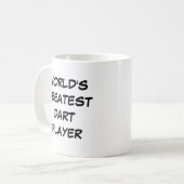 Tasse "Der größte Dart Player der Welt" (Vorderseite Links)