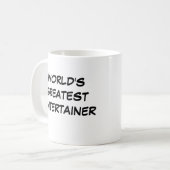 Tasse "Der größte Entertainer der Welt" (Vorderseite Links)