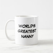 Tasse "Der größte Kindermädchen der Welt" (Links)
