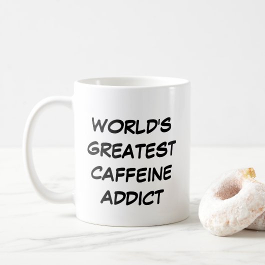 Tasse "Der größte Koffeinaddict der Welt" (Mit Donut)
