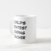 Tasse "Der größte Lehrer der Welt" (Vorderseite Links)