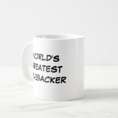 Tasse "Der größte Linebacker der Welt" (Vorderseite Links)