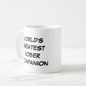 Tasse "Der größte nüchterne Begleiter der Welt" (Vorderseite Links)