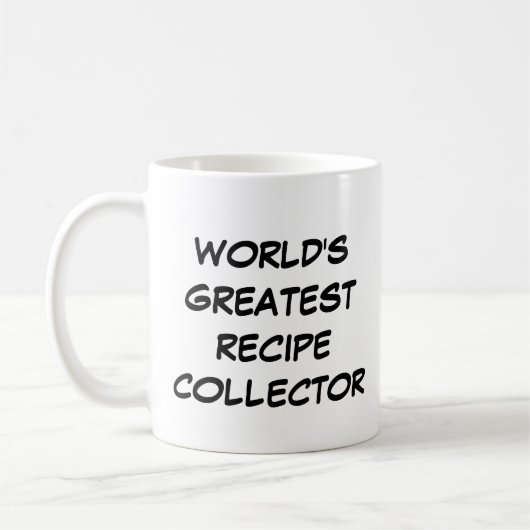Tasse "Der größte Rezept-Sammler der Welt" (Links)