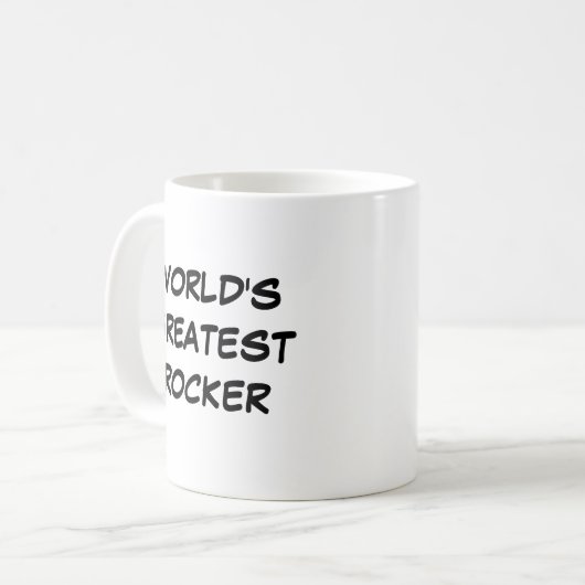 Tasse "Der größte Rocker der Welt" (Vorderseite Links)