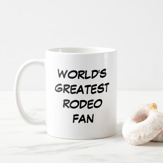 Tasse "Der größte Rodeo-Fan der Welt" (Mit Donut)