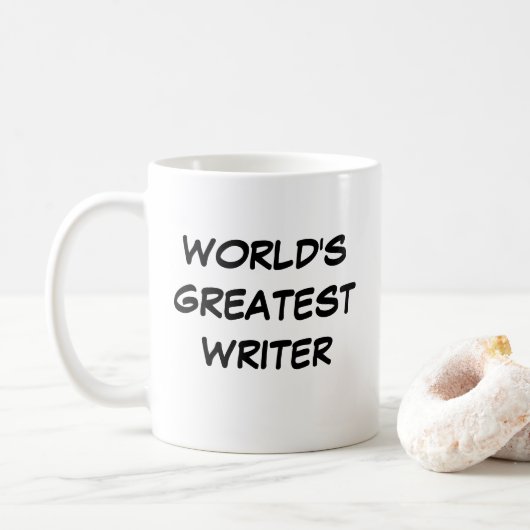 Tasse "Der größte Schriftsteller der Welt" (Mit Donut)