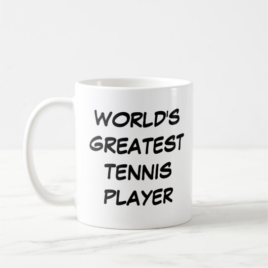 Tasse "Der größte Tennisspieler der Welt" (Links)