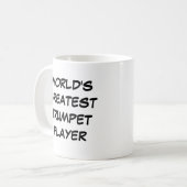 Tasse "Der größte Trumpet-Spieler der Welt" (Vorderseite Links)