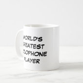 Tasse "Der größte Xylophon-Player der Welt" (Vorderseite Links)