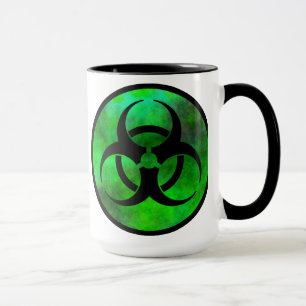 Tasse der grünen Biogefährdung