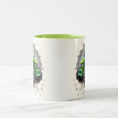 Tasse der grünen Traktorhülle, Tasse für die Konst (Mittel)