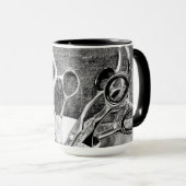 Tasse der Haarstühle - Schere (VorderseiteRechts)