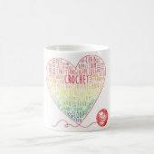 Tasse der Häkelwörter (Farbe) (Mittel)