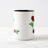 Tasse der handbemalten Rose - Romantischer Blumenc (Mittel)
