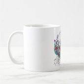 Tasse der handgezogenen Wildblume | Nur Behalt wac (Links)