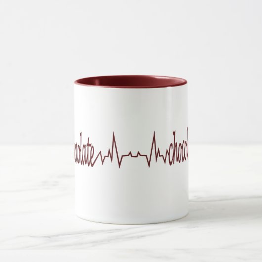 Tasse der heißen Schokolade (Zentrum)