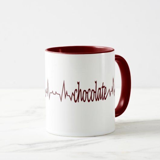 Tasse der heißen Schokolade (VorderseiteRechts)