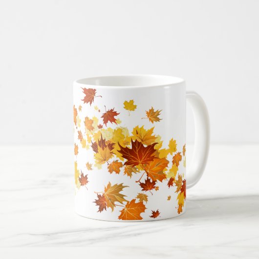 Tasse der Herbstlaub (VorderseiteRechts)