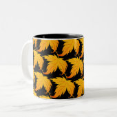 Tasse der Herbstlaub im Herbst (Vorderseite Links)