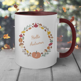 Tasse der Herbstschrift