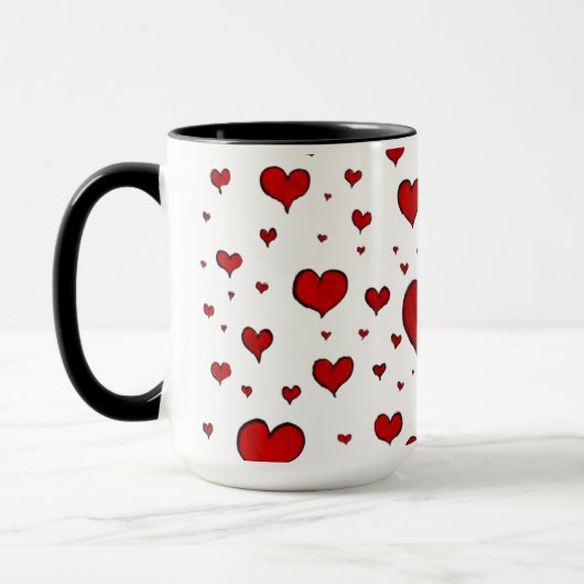 Tasse der Herzgruppe Keramik (Links)