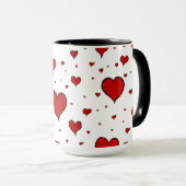 Tasse der Herzgruppe Keramik (VorderseiteRechts)