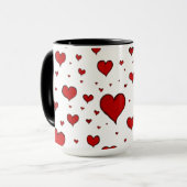 Tasse der Herzgruppe Keramik (Vorderseite Links)