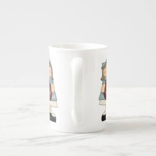 Tasse der hübschen China (Rückseite)